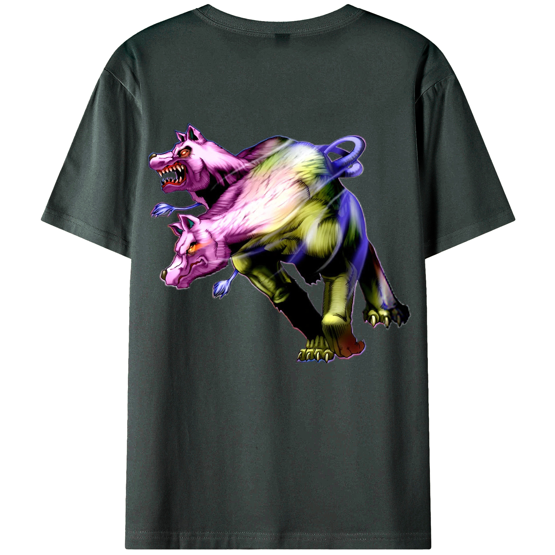 （画像用） 遊☆戯☆王 Yu-Gi-Oh! 綿100％ メンズ半袖Tシャツ（バックプリント） 通気性